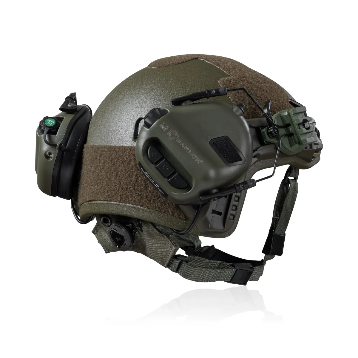 Активні навушники Earmor M31 в комплекті з дужкою/наголів'ям. Олива 4