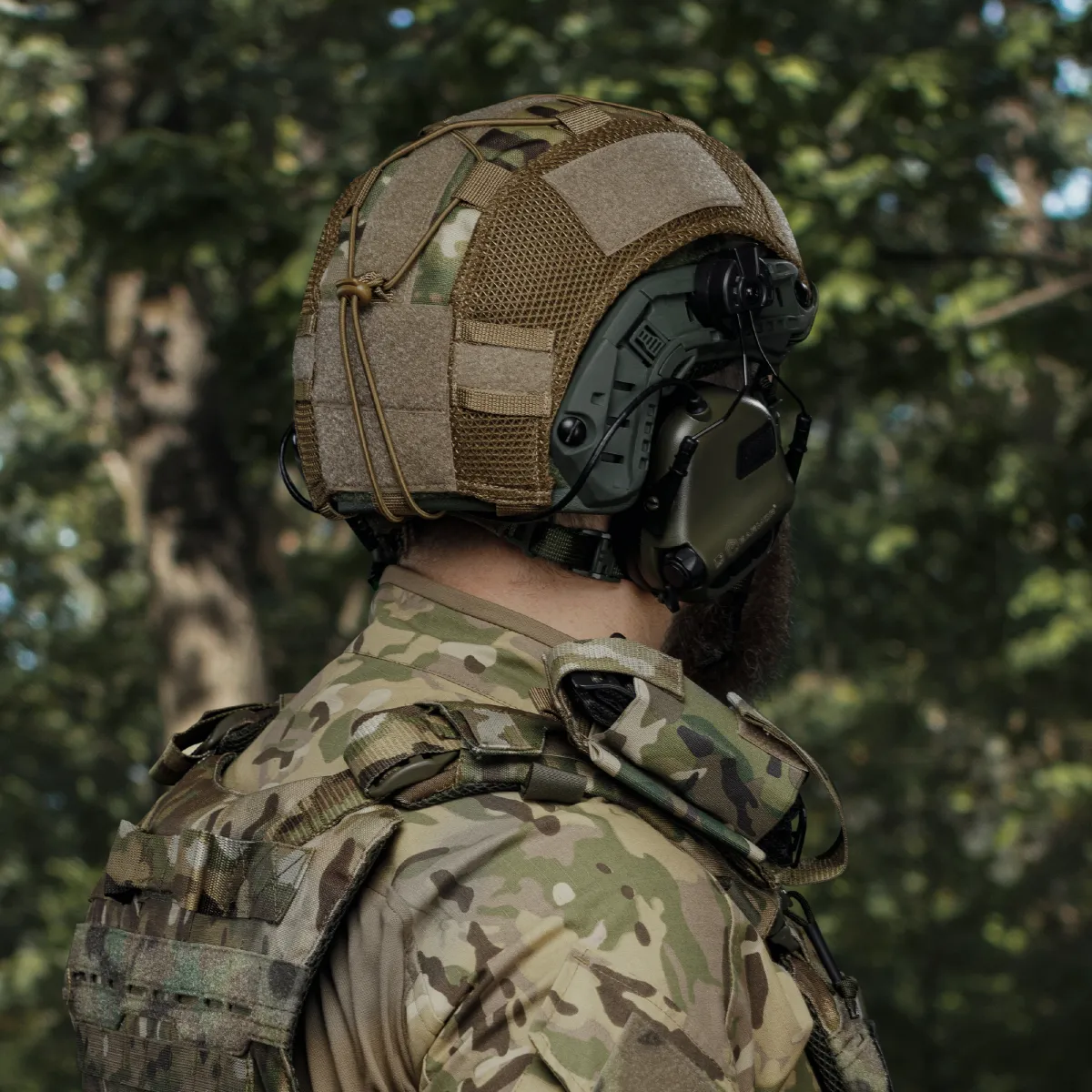 Маскувальний кавер на шолом (універсальний). Мультикам. Розмір M 4