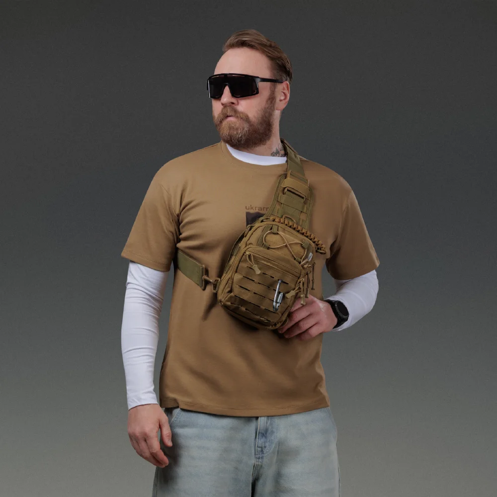 Футболка Basic Military T-Shirt. Battle Pup. Cotton/Elastane. Койот 5