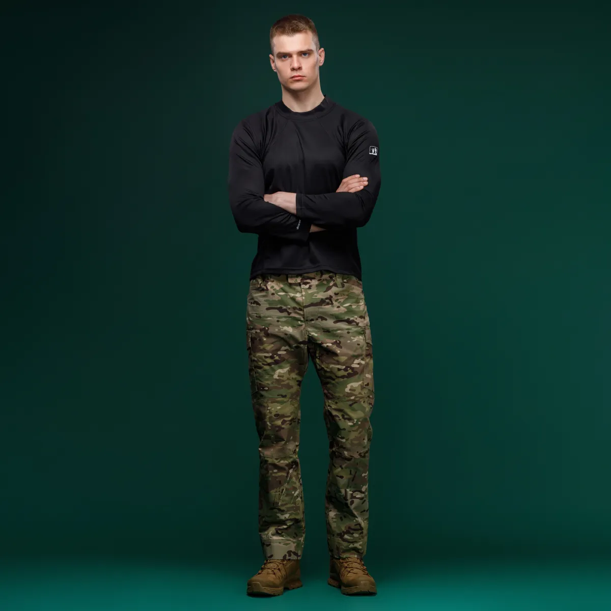 Тактична сорочка Base Combat Shirt з довгим рукавом. Чорний 5