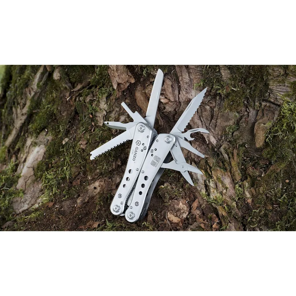 Мультитул Ganzo G201. Нержавіюча сталь. 22 різних елементів 8