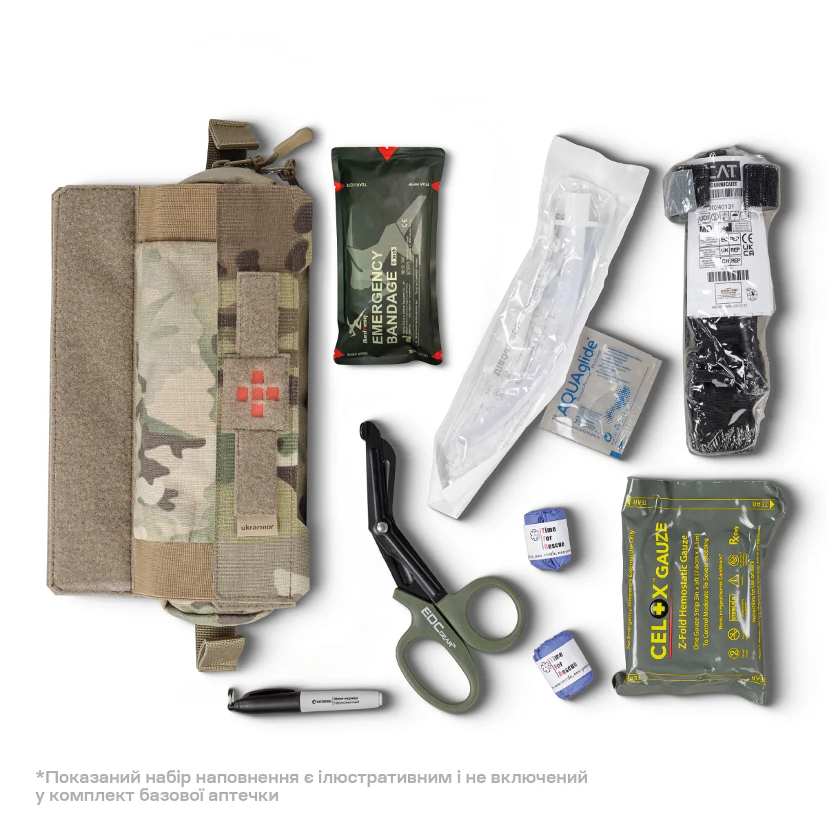 Аптечка тактична горизонтальна Slim MP, вологостійка. Койот 5