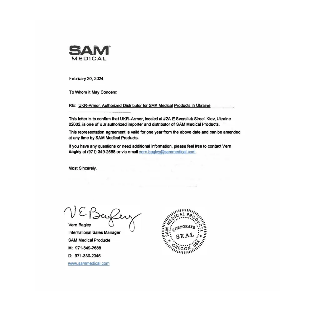 Вузловий турнікет SAM® Junctional Tourniquet (SJT) Deluxe. Model JT401-EN (без подовжувача та додаткового ремінця) 7