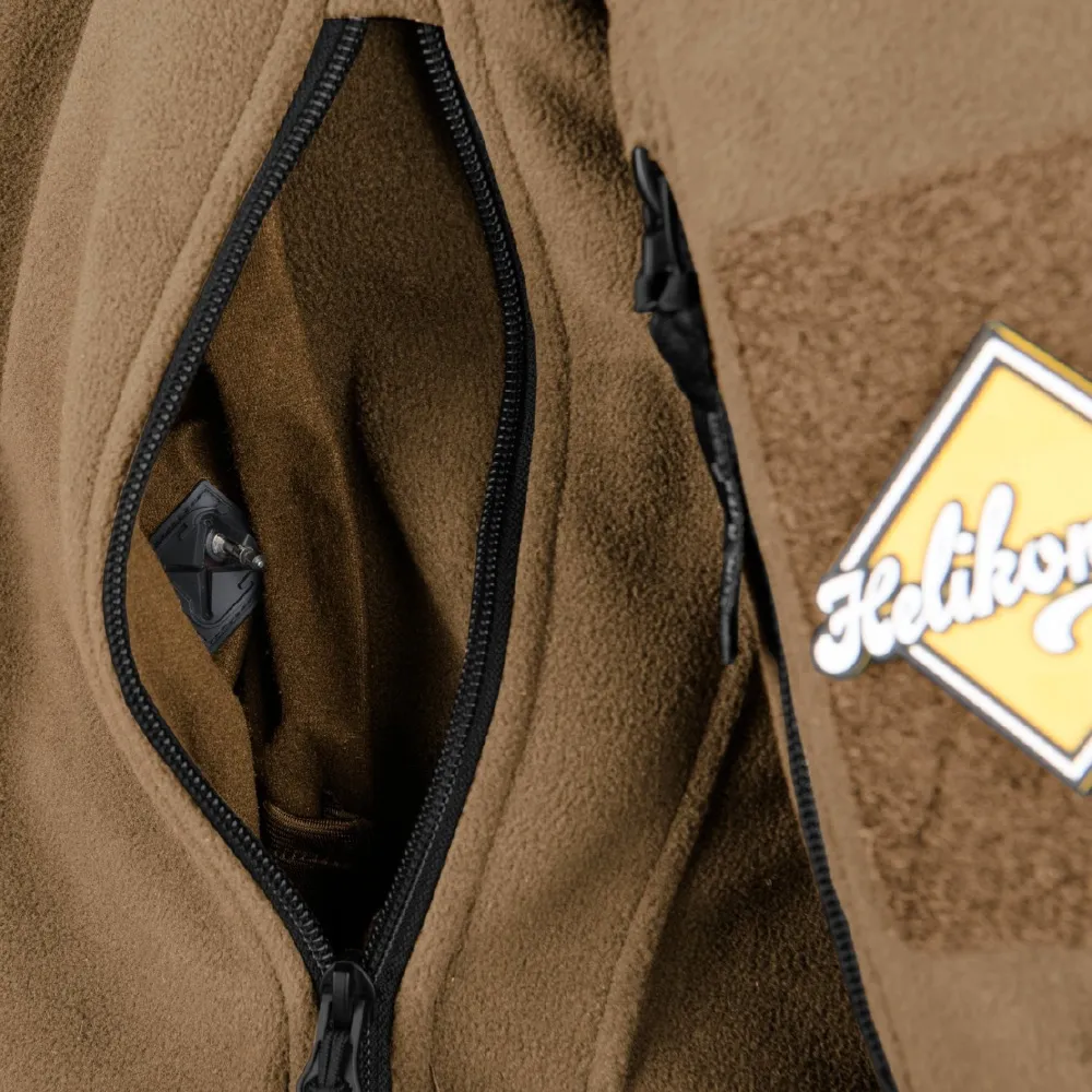 Флісова куртка (подвійний фліс) Helikon-Tex Liberty. Колір Olive Black / Чорна Олива 12