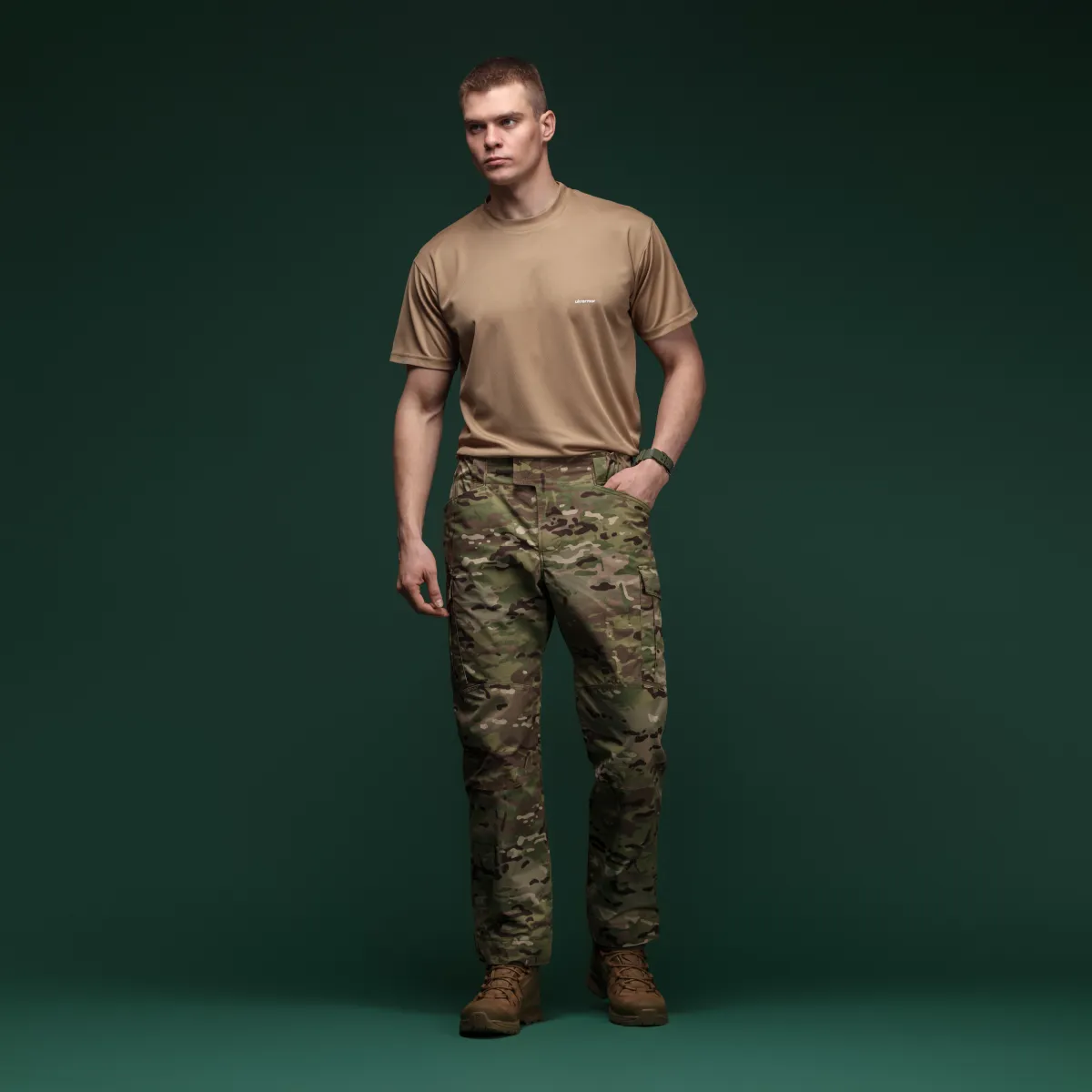 Комплект футболок (3 шт.) AIR Coolmax. Легкі та добре відводять вологу. Койот 5