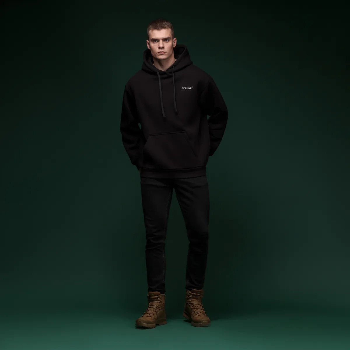 Худі Ukrarmor Rush Hood. Його ще називають толстовка. Чорний 2