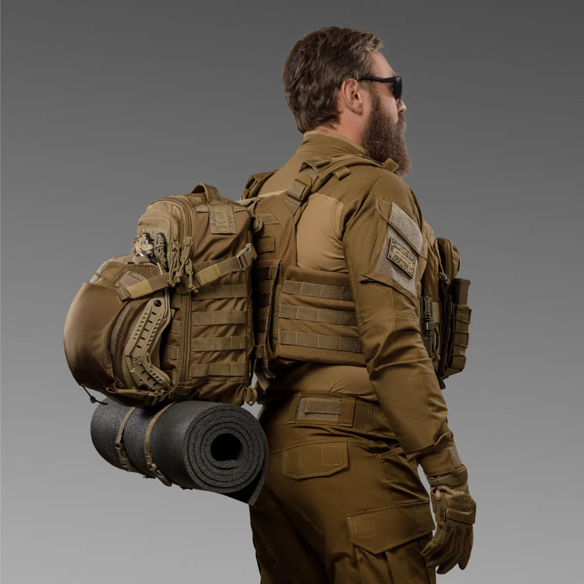 Тактичний рюкзак DP20 на 20 л. Cordura 1000D. Кріплення Molle. Койот 6