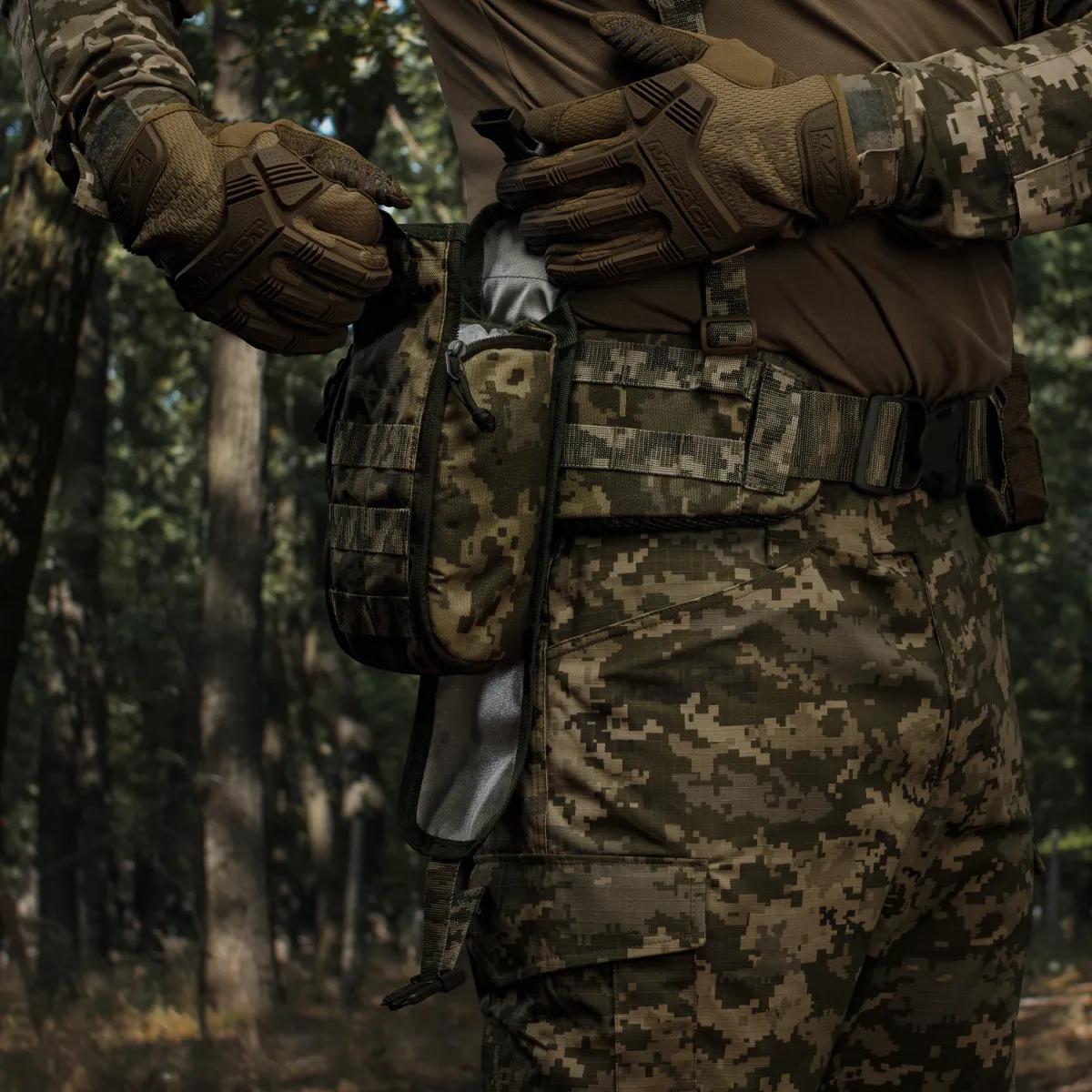 Підсумок-органайзер аптечка. Кріплення Molle. Cordura 500D. Піксель (мм-14) 7