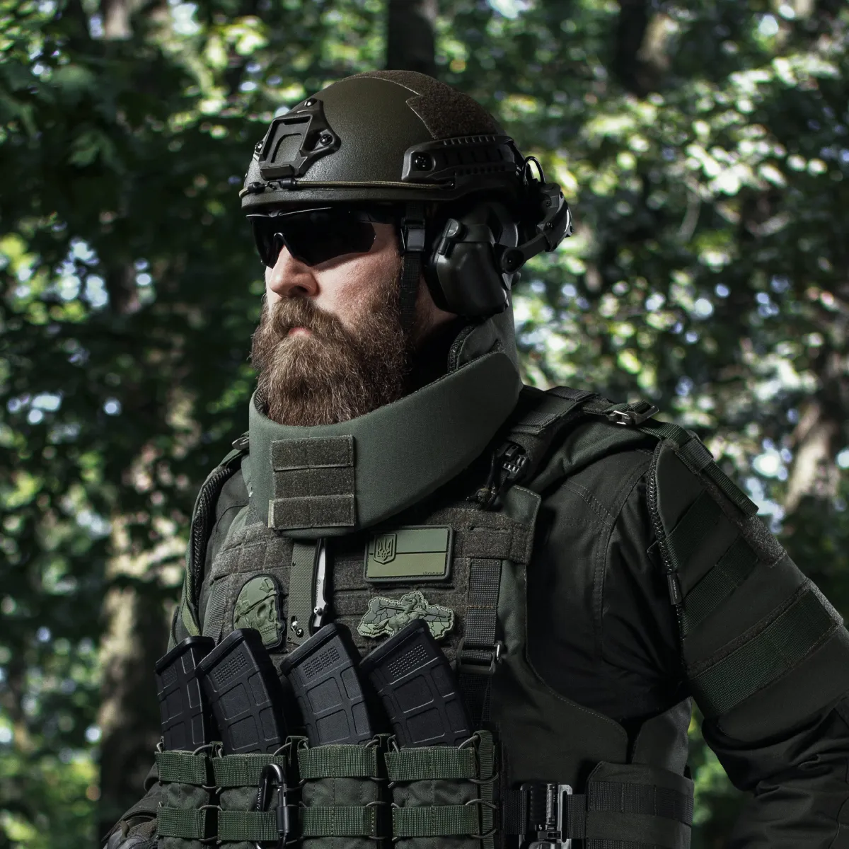 Балістичний захист шиї Gen 2 (та верхньої частини спини) 1-го класу. Олива 3