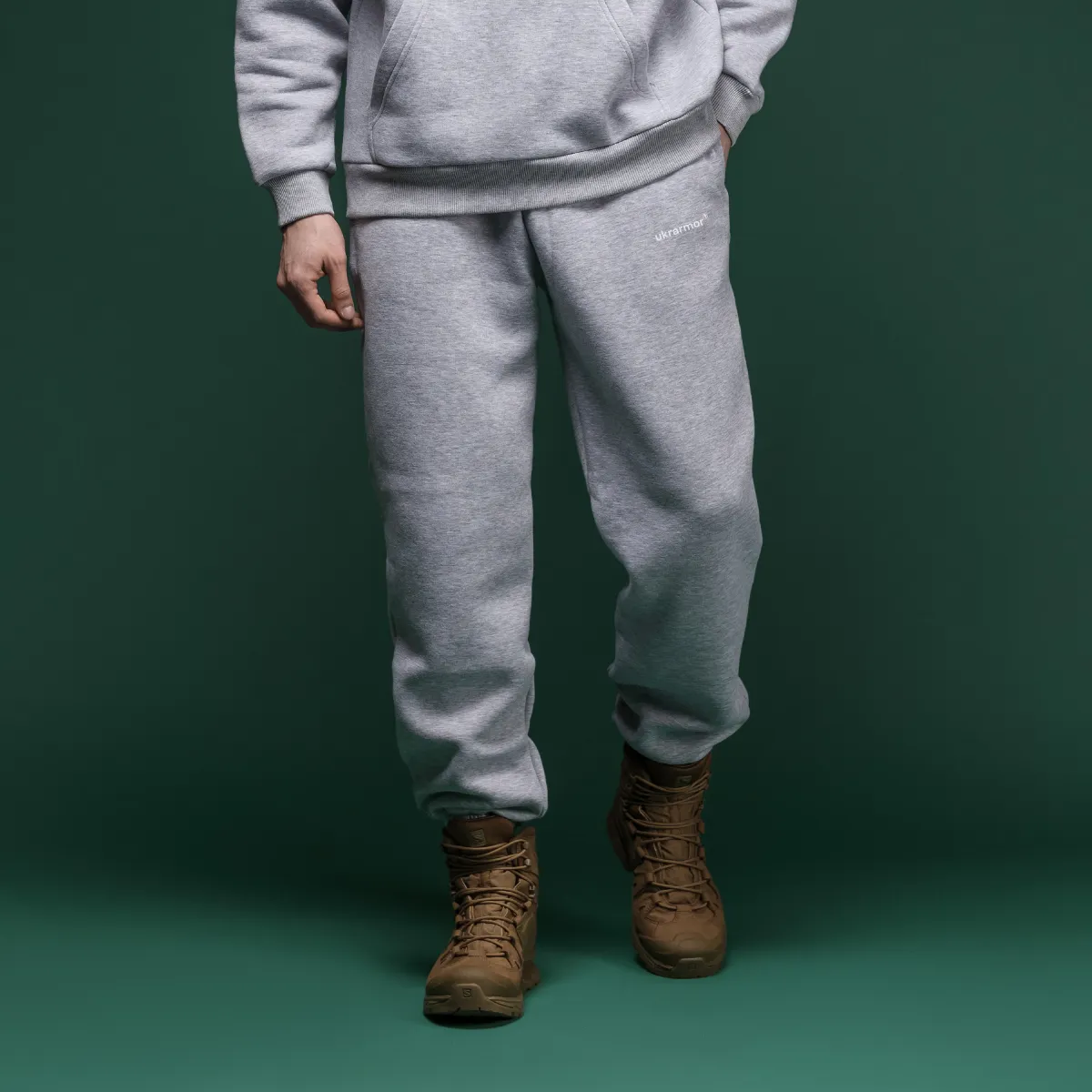 Спортивні штани Ukrarmor Rush Pants з еластичним поясом. Сірий 3