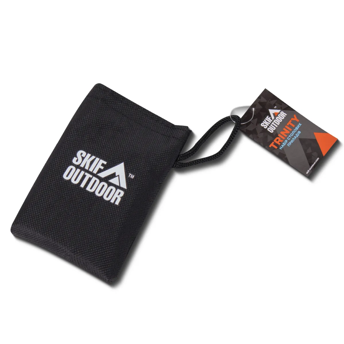 Набір кемпінгових столових приладів Skif Outdoor Trinity. Розкладні, сталеві 3