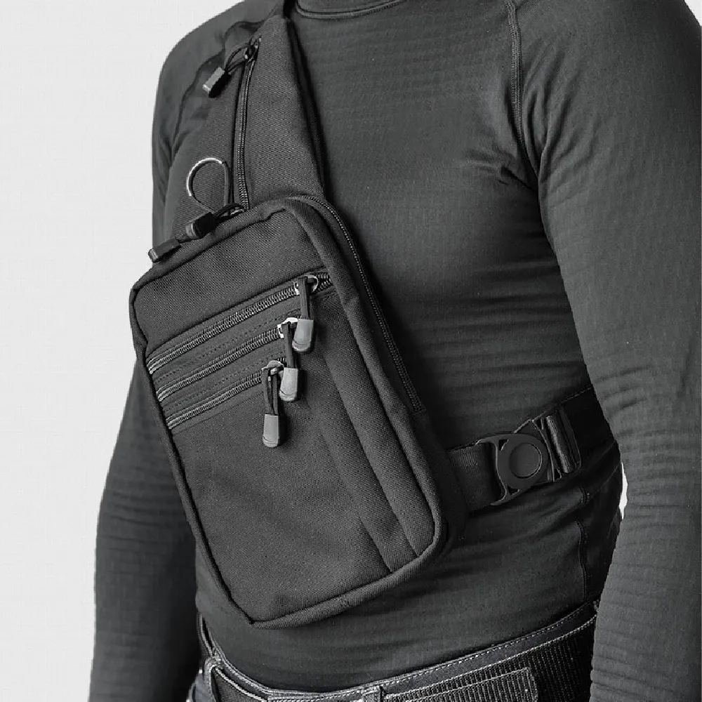 Нагрудна сумка-кобура A-line A33. Cordura 1000D. Колір Чорний 2