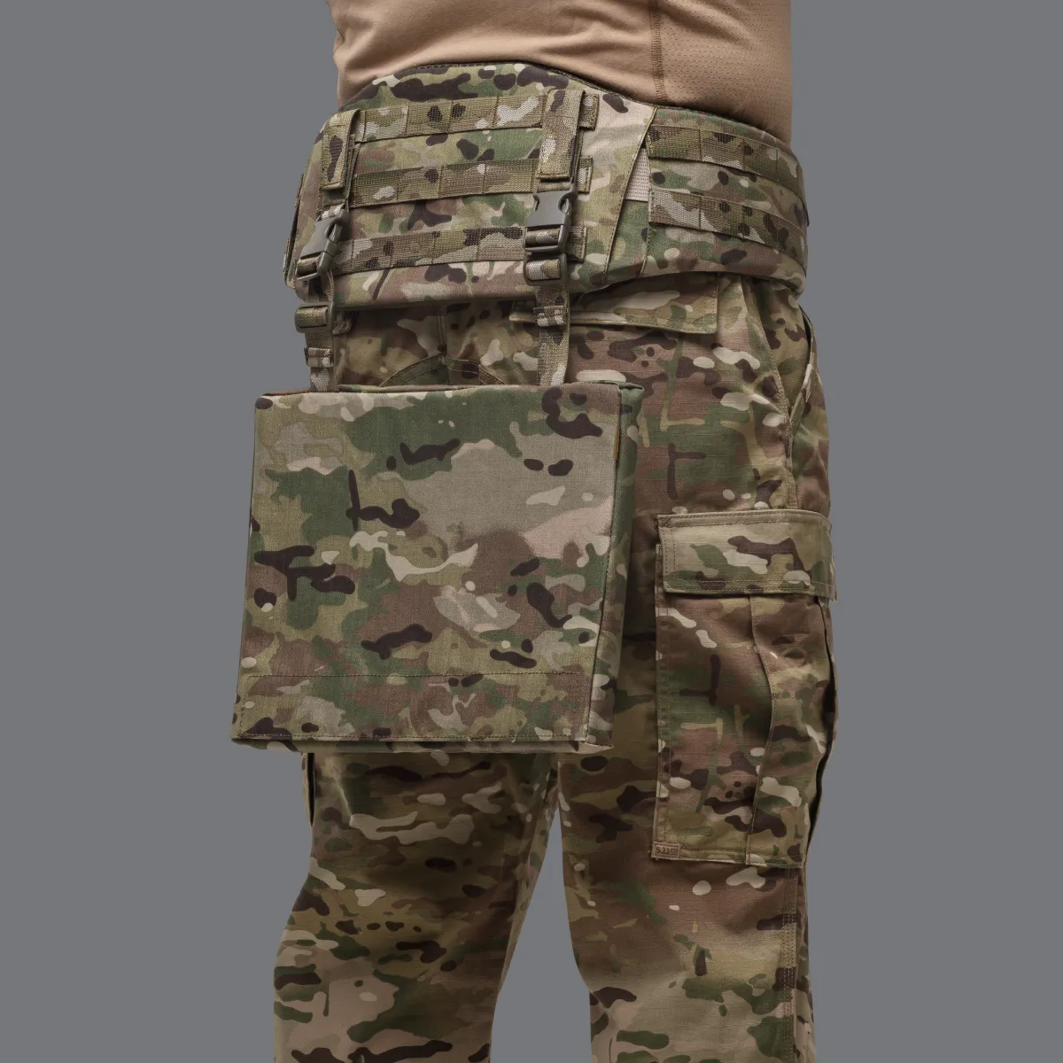 Килимок для сидіння тактичний 2-го класу захисту. Cordura 500D. Мультикам 5