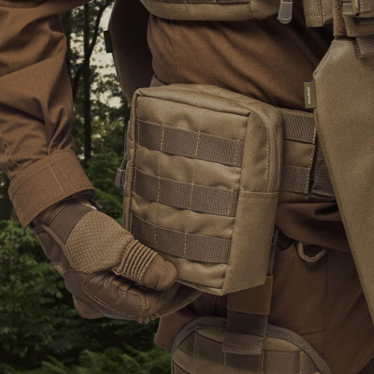 Підсумок утилітарний L. Кріплення Molle. Cordura 1000. Койот. 3