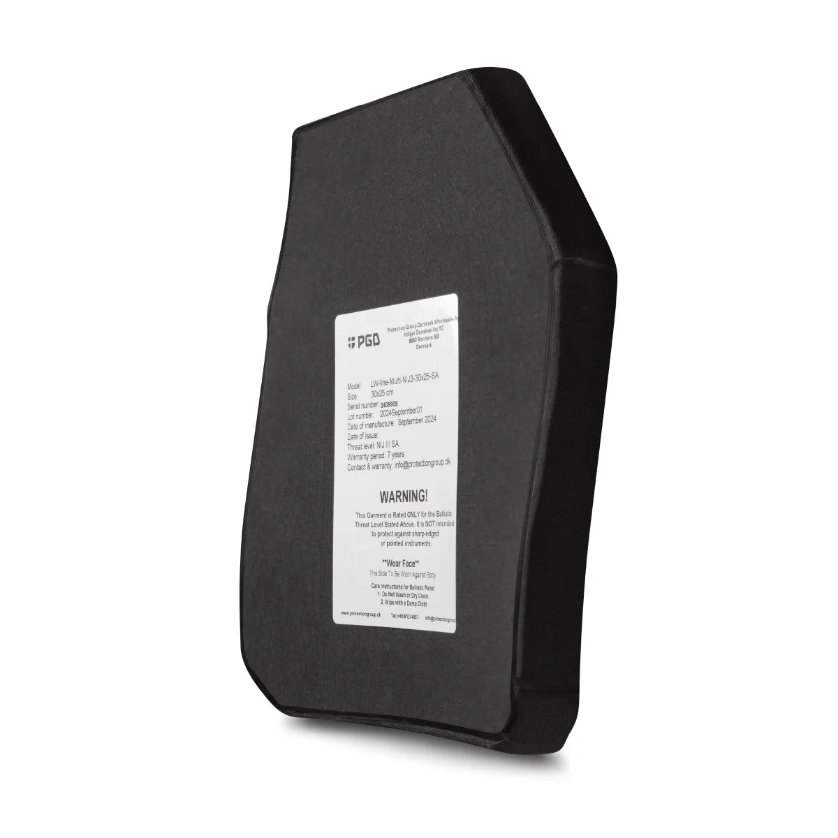 Поліетиленові бронеплити NIJ Level III (SAPI) PGD-LW+ (комплект). Вага 3 кг. Розмір 25 × 30 см 5