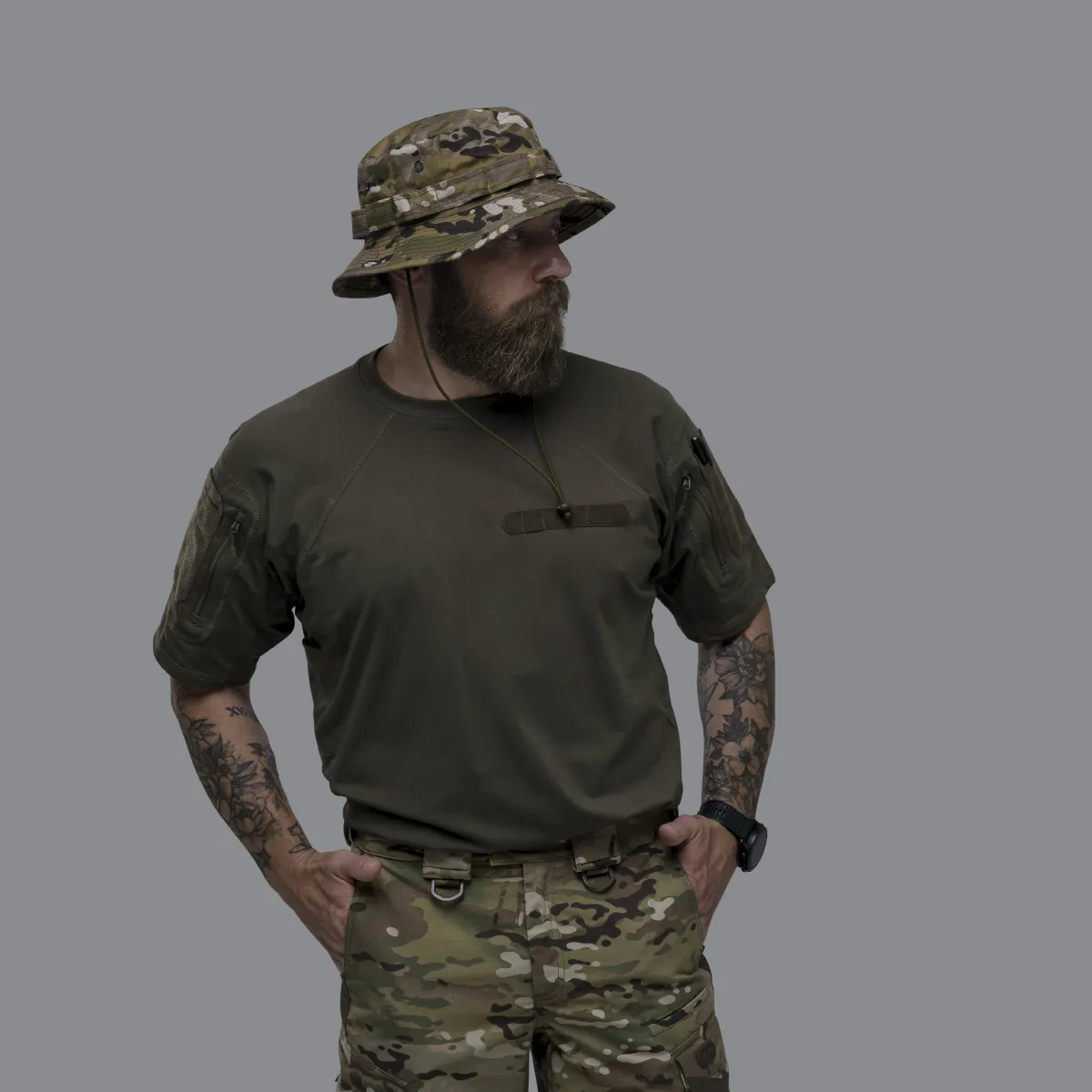 Тактическая футболка Gen. II Warrior's shirt. Oversize, кулирная гладь 2