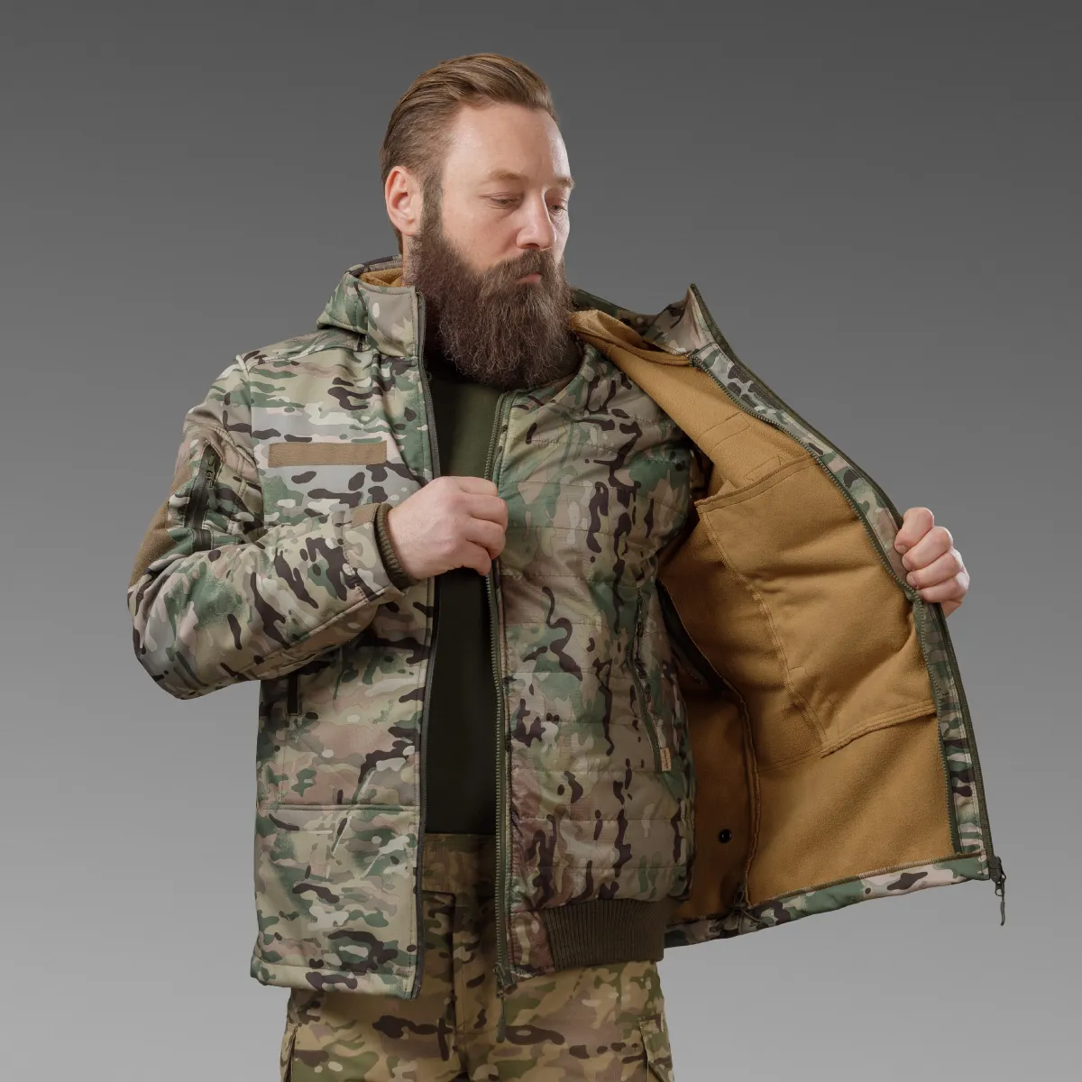 Куртка тактична Softshell All Weather 3 in 1 (до -20°C). Чорний 5