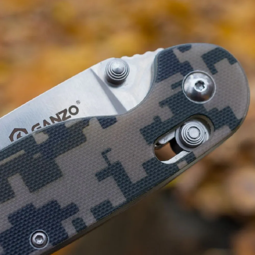 Ніж складаний Ganzo G727M камуфляж. Нержавіюча сталь 440С 6