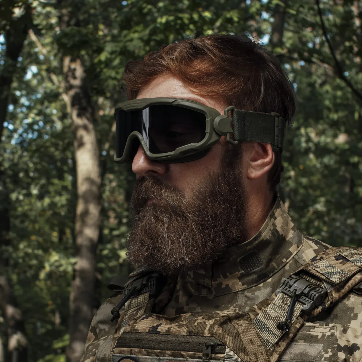 Балістичні окуляри-маска Trevix з комплектом лінз. Олива 3