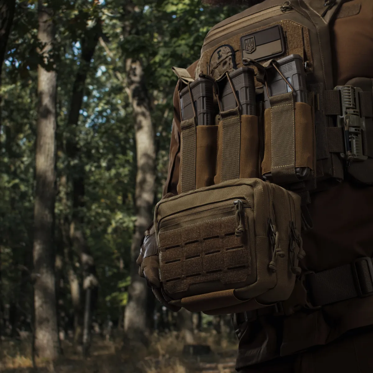 Сумка-напашник PRO 2-го класу захисту. Розмір L (16х22 см). Матеріал Cordura 1000. Койот 3