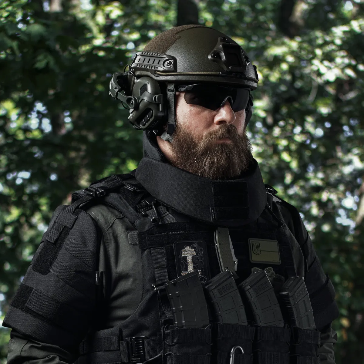 Балістичний захист шиї Gen 2 (та верхньої частини спини) 2-го класу. Чорний 3