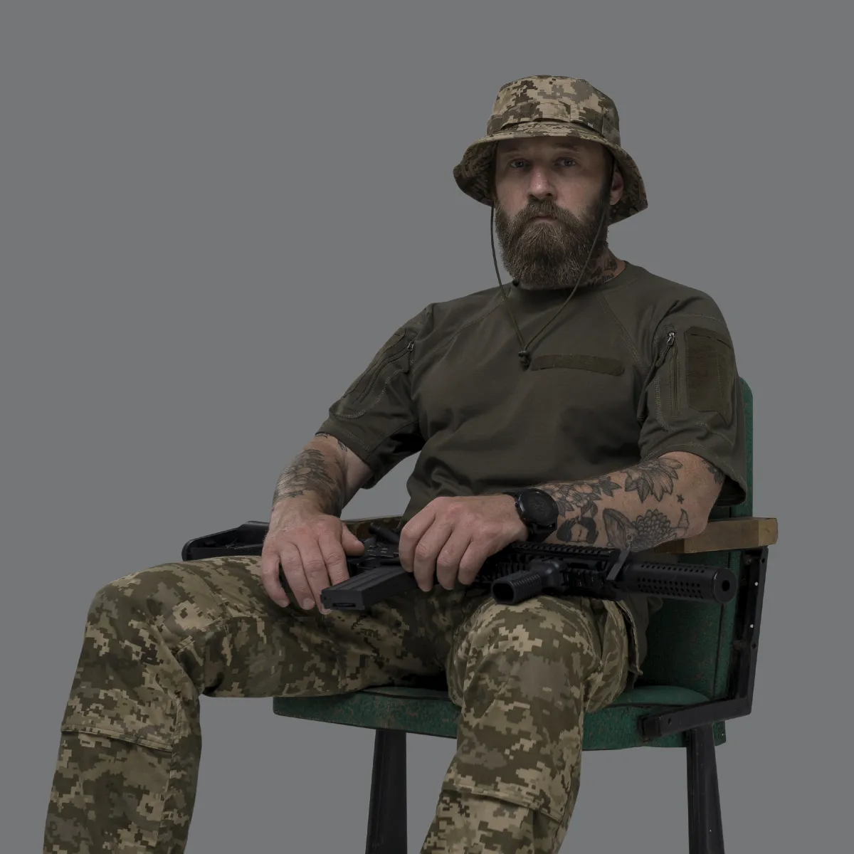 Тактическая футболка Gen. II Warrior's shirt. Oversize, кулирная гладь 4