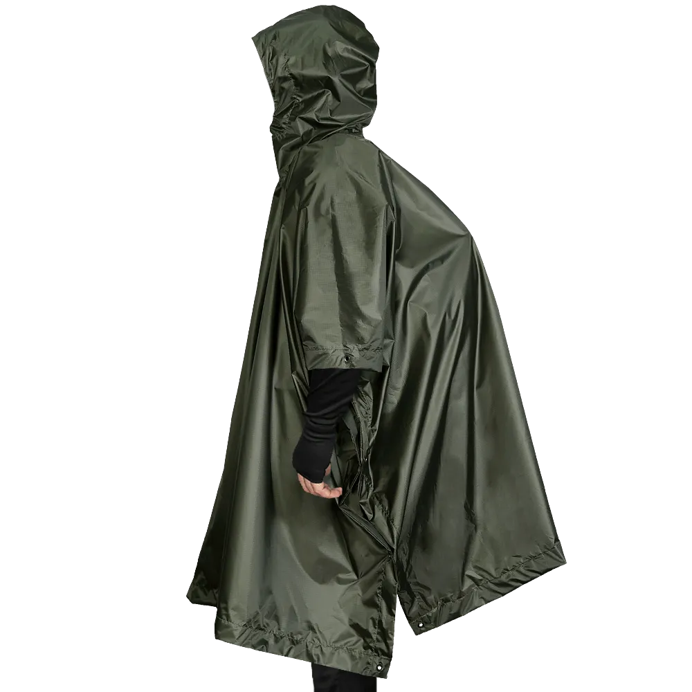 Пончо Piligrim. Вологостійке з військовим забарвленням. Темна олива 6