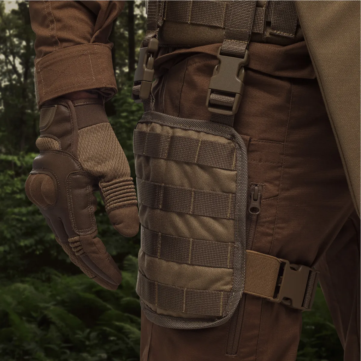 Платформа на стегно (S/M). Cordura 1000. Кріплення Molle. Койот 4