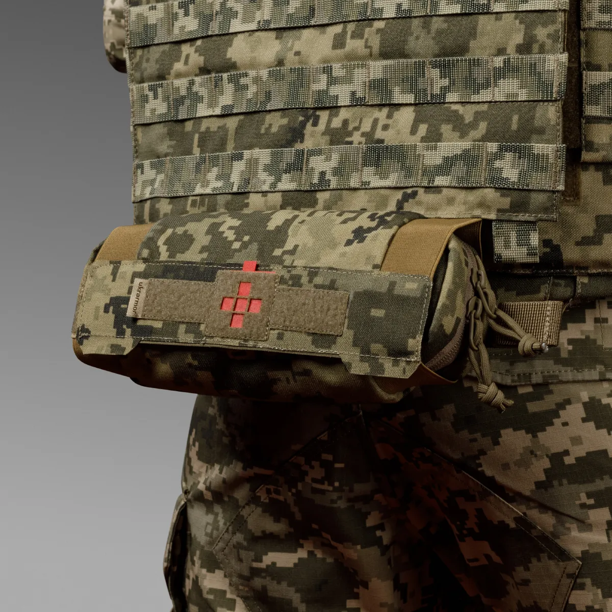 Аптечка тактична горизонтальна Slim MP, вологостійка. Піксель (мм-14) 3