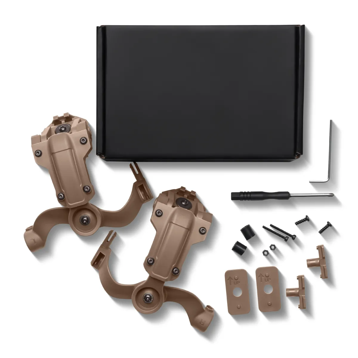 Кріплення адаптер для активних навушників на шолом. Койот 5