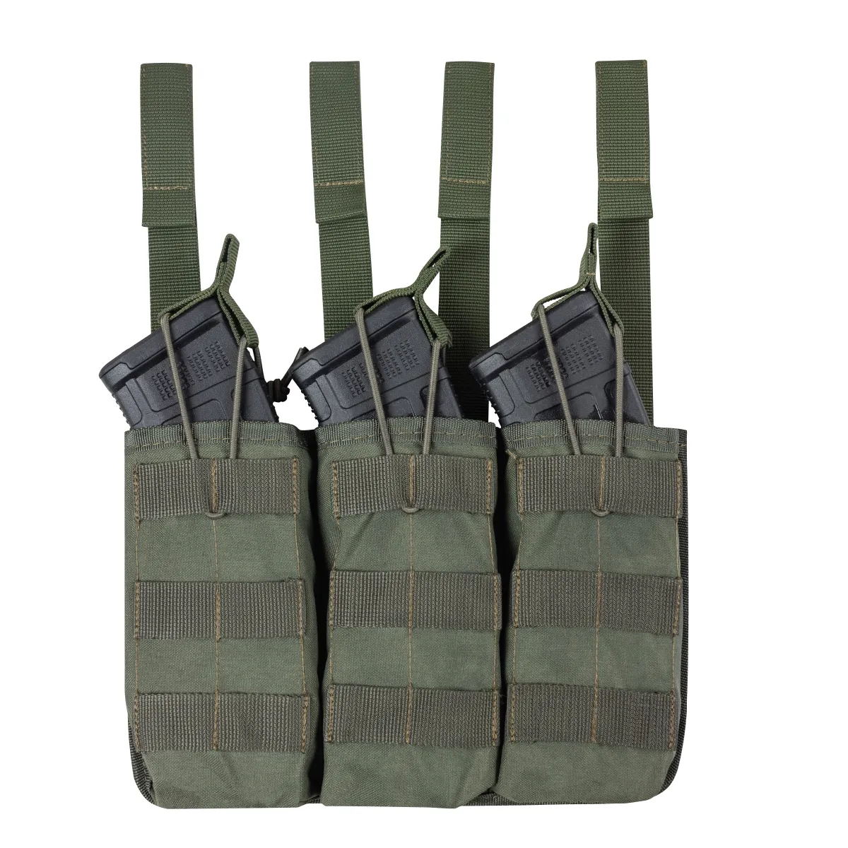 Потрійний підсумок під магазини АК/АR. Cordura 1000. Molle. Олива 3