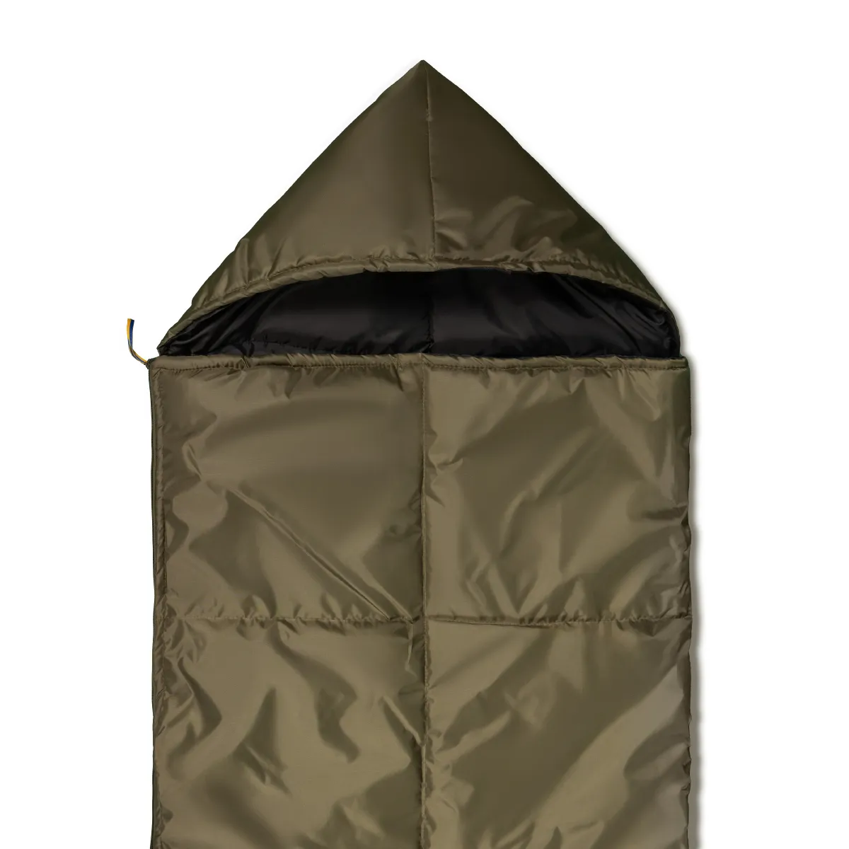 Спальний мішок літній (ковдра з капюшоном), 220 х 73 см. Колір Хакі. 4