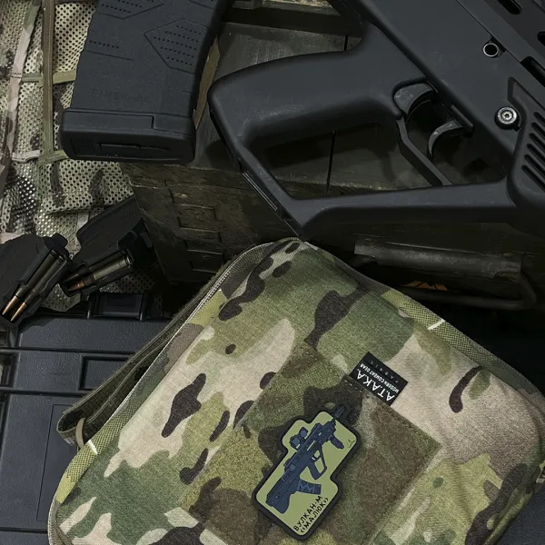 Патч (шеврон) «Вулкан-М (Малыш)» от А.Т.А.К.А. Мягкий ПВХ пластик. Олива 5