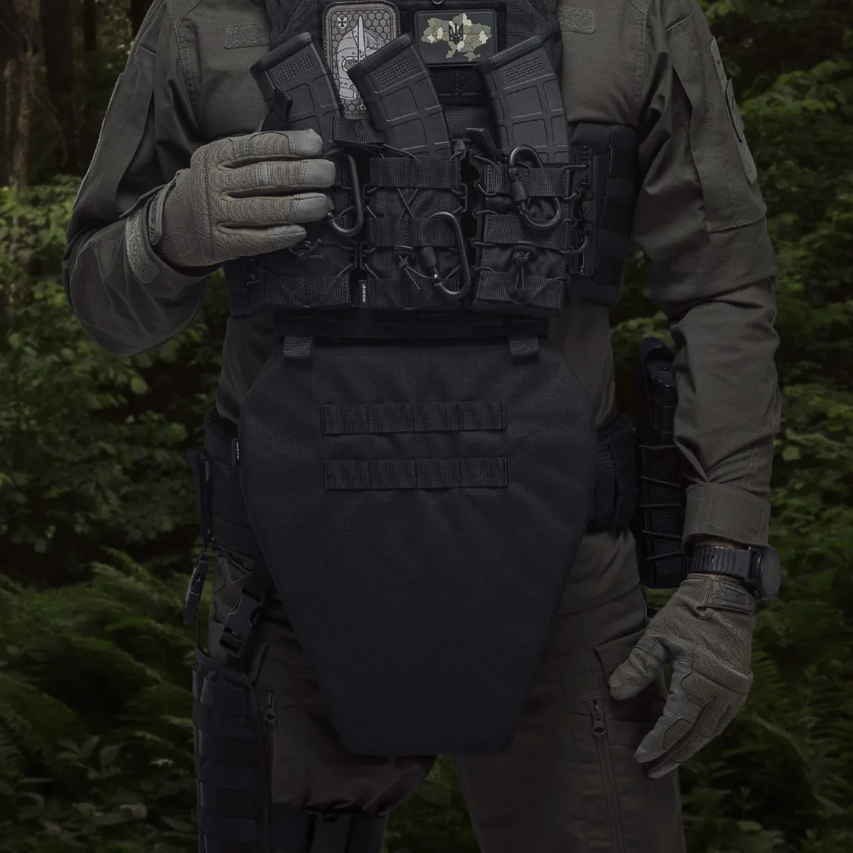 Протиуламковий фартух 1-го класу захисту (з балістичним пакетом). Розмір XL. Чорний 6