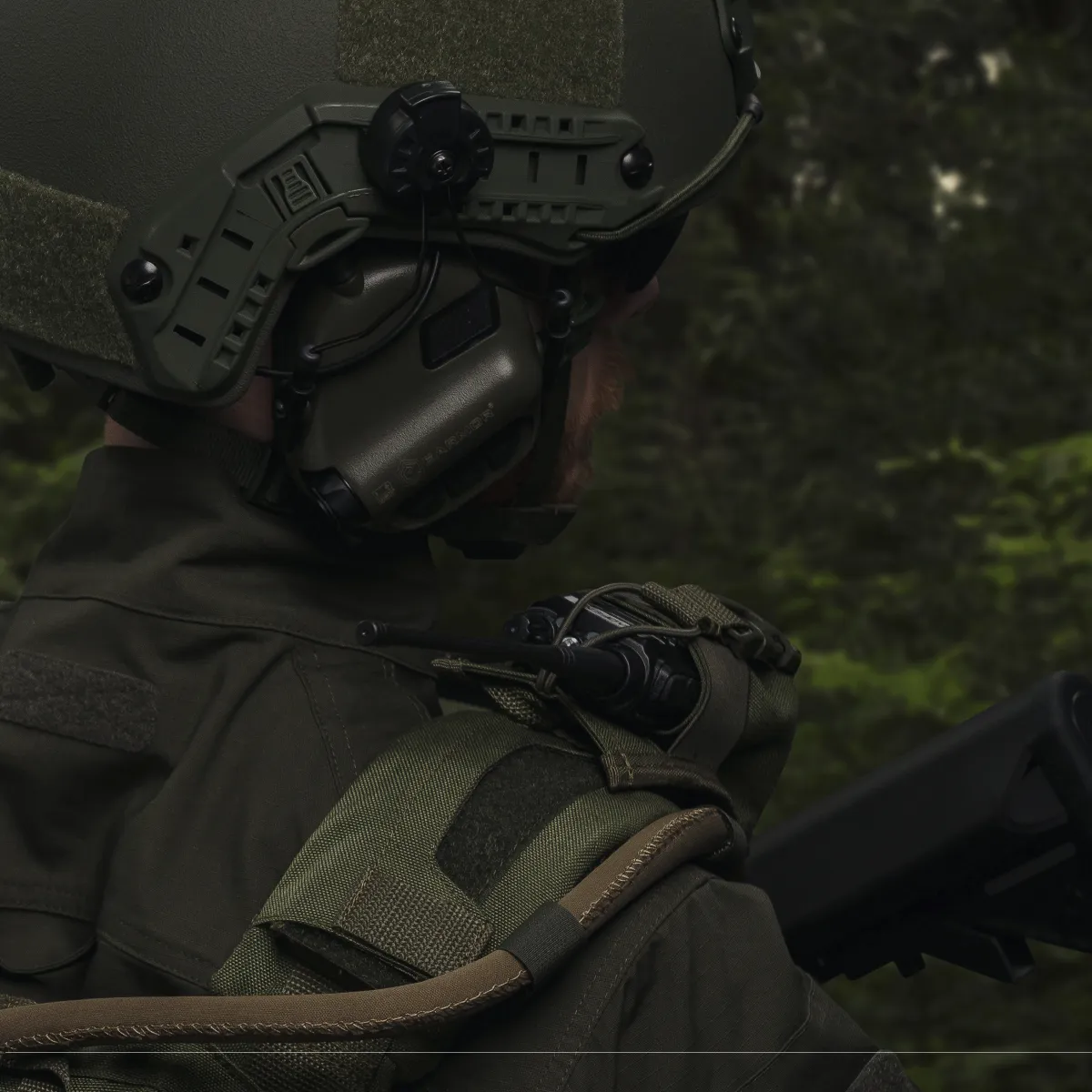 Підсумок для рації. Кріплення Molle. Cordura 1000. Колір Олива 5