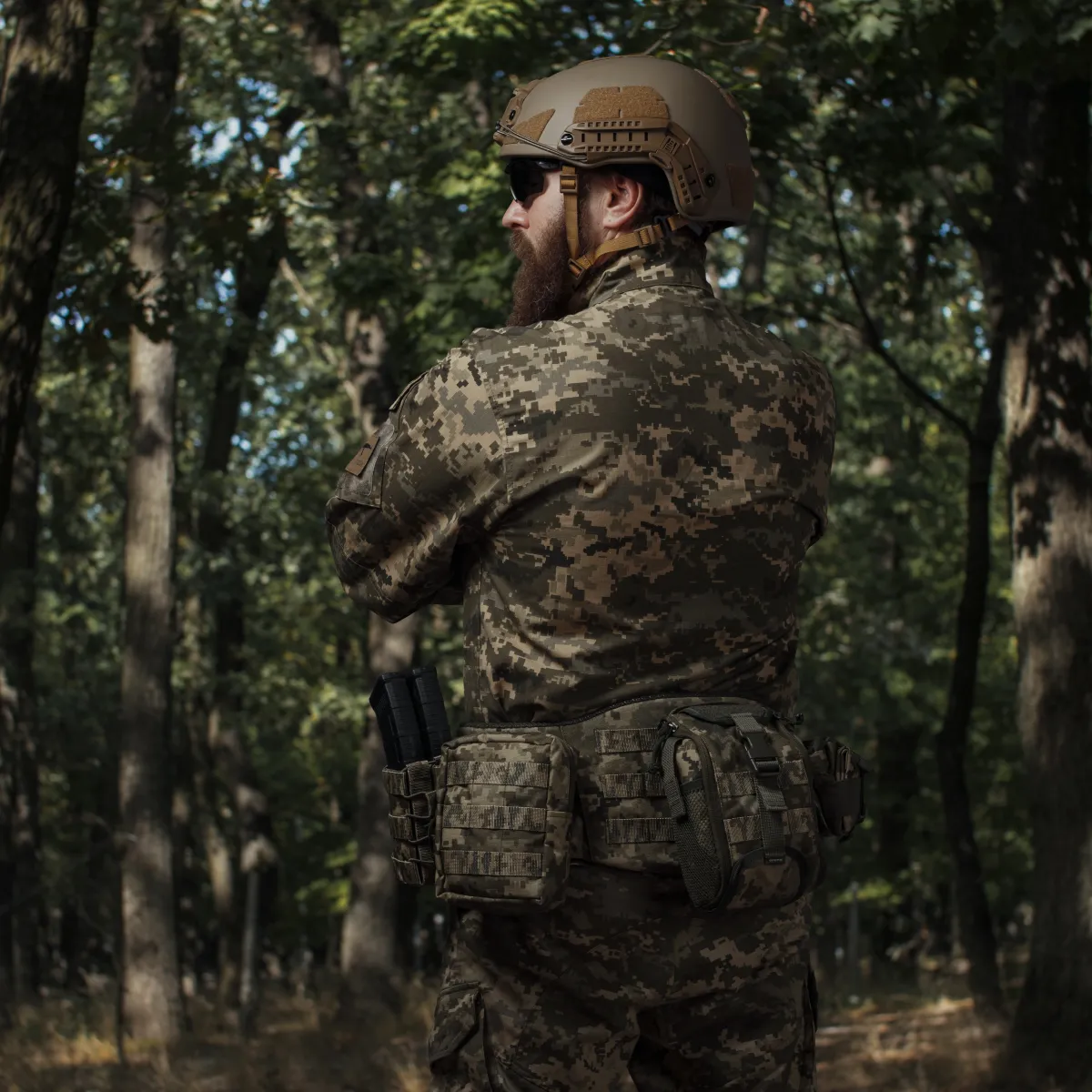 Комплект Modular Battle Belt L/XL 1-го класу захисту. Тактичний пояс з обвісами. Піксель (мм-14) 12