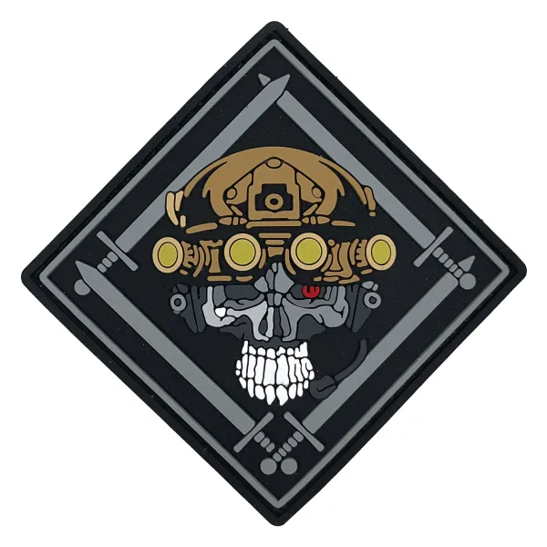 Патч (шеврон) «Gladiator» від від А.Т.А.К.А. М’який ПВХ пластик. Сірий