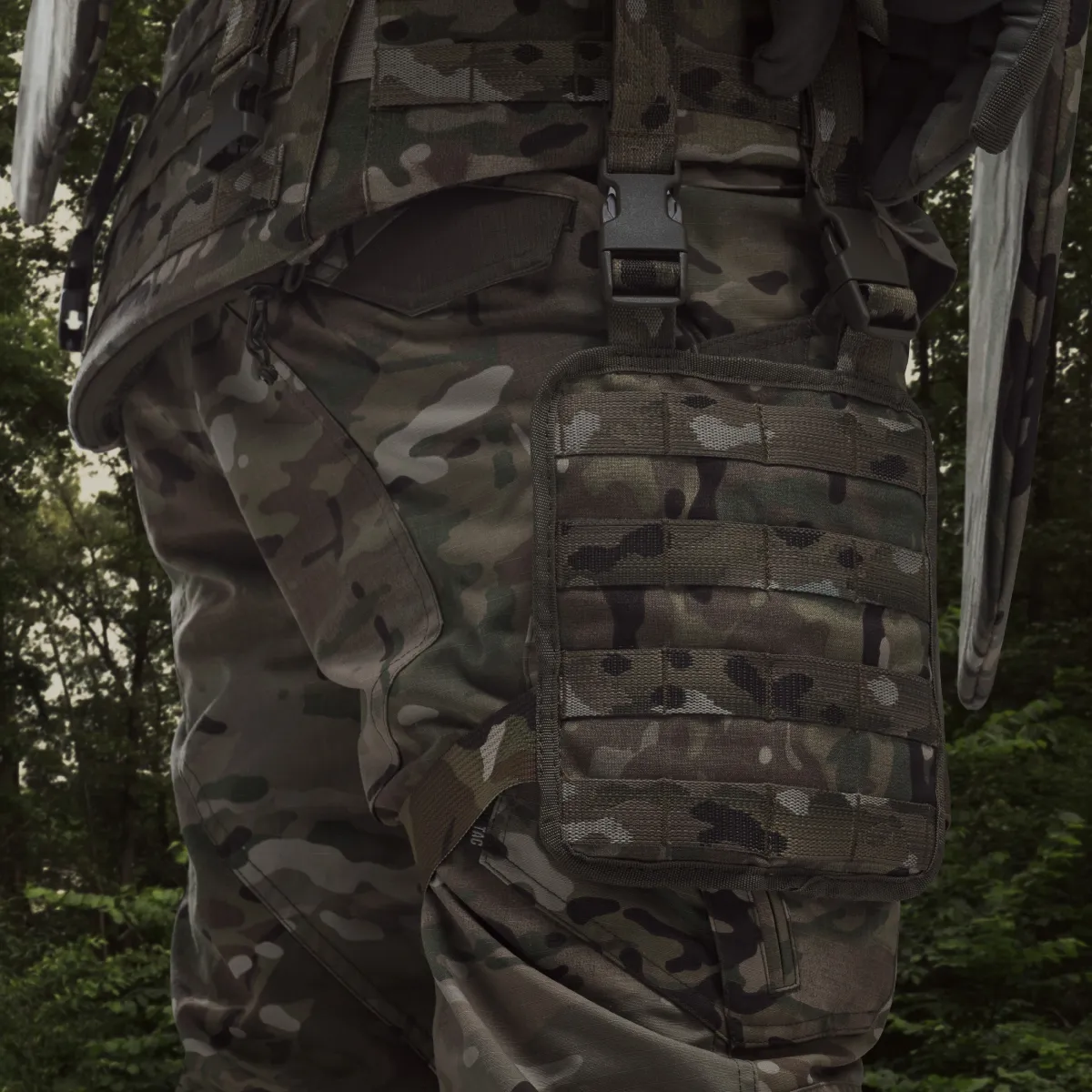 Платформа на стегно (S/M). Cordura 1000. Кріплення Molle. Мультикам 3