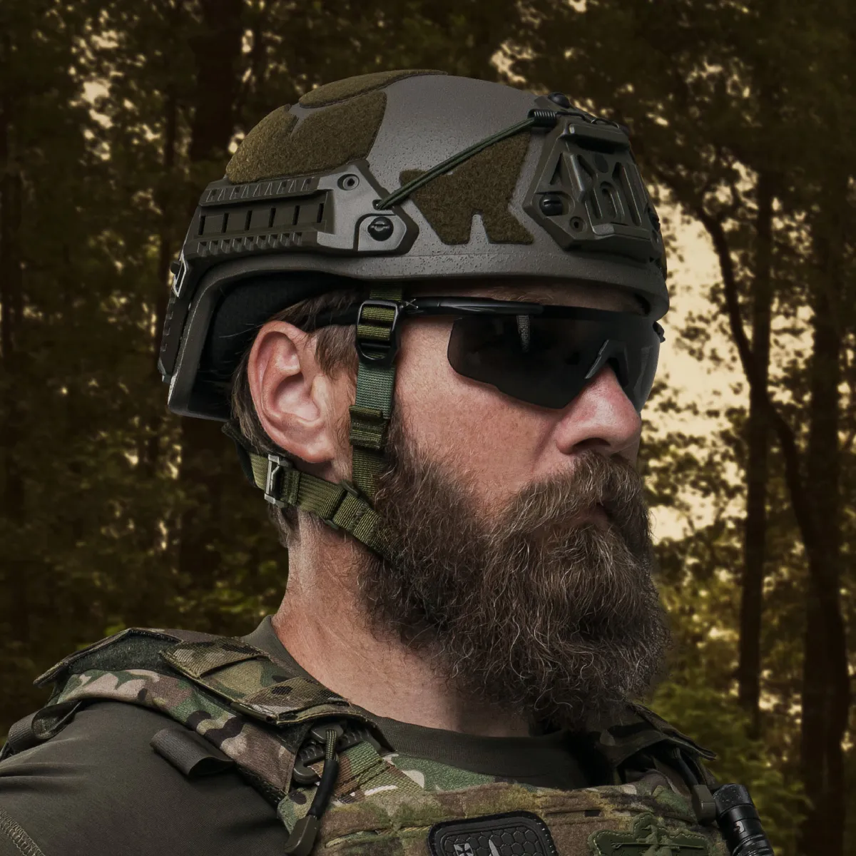 Балістичний шолом Sestan-Busch Helmet BK-ACH-HC олива. Розмір M 10