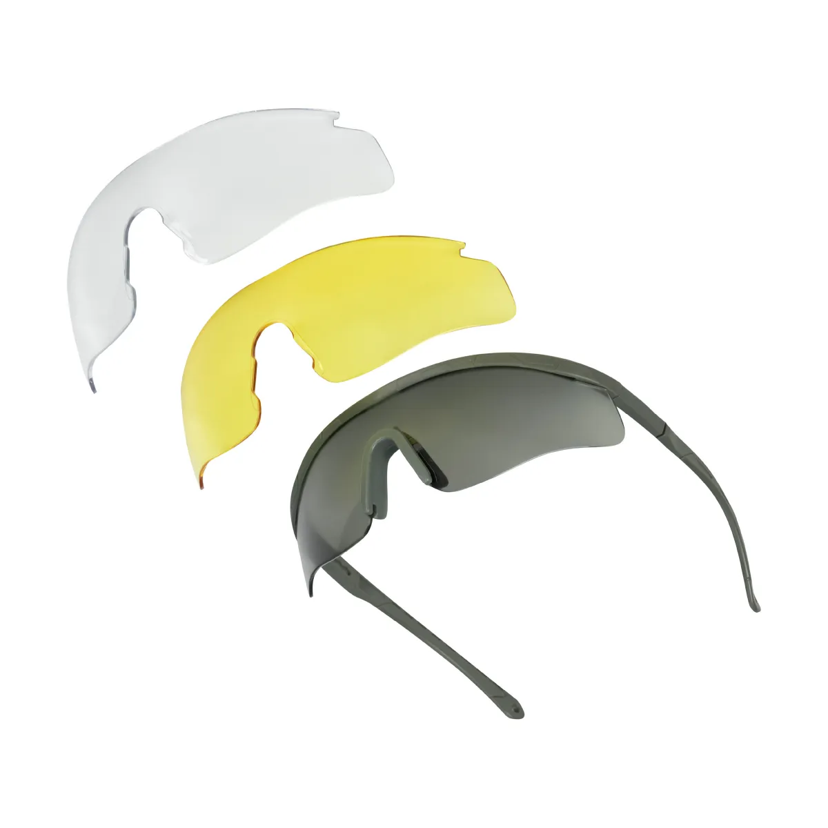 Окуляри тактичні Trevix зі змінними полікарбонатними лінзами. Сірі 2