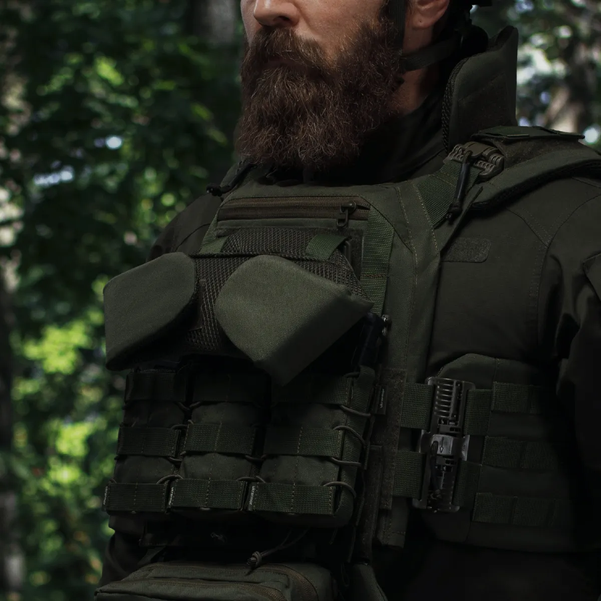 Балістичний захист шиї Gen 1 (та верхньої частини спини) 2-го класу. Олива 8