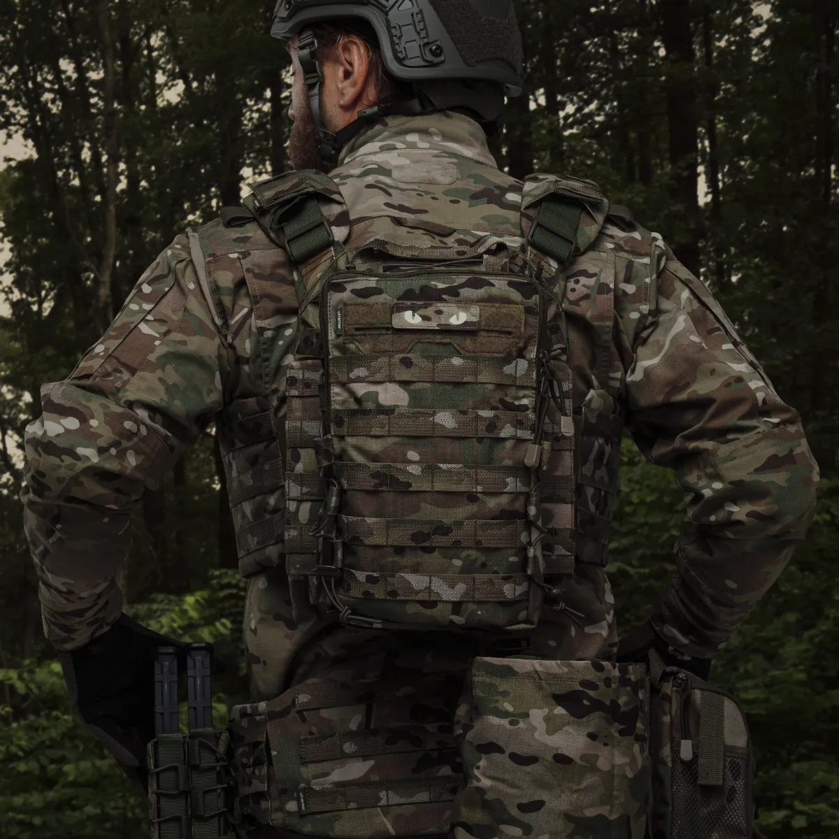 Тактичний рюкзак на 10 л. Кріплення Molle. Cordura 1000D. Мультикам 4