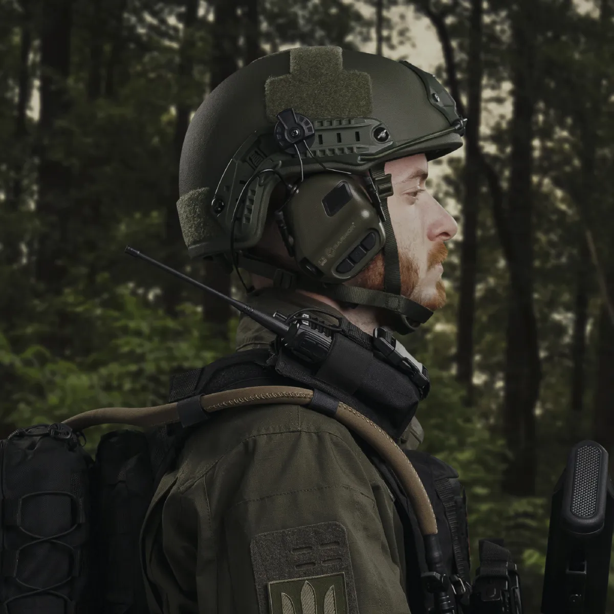 Підсумок для рації. Кріплення Molle. Cordura 1000. Колір Чорний 8