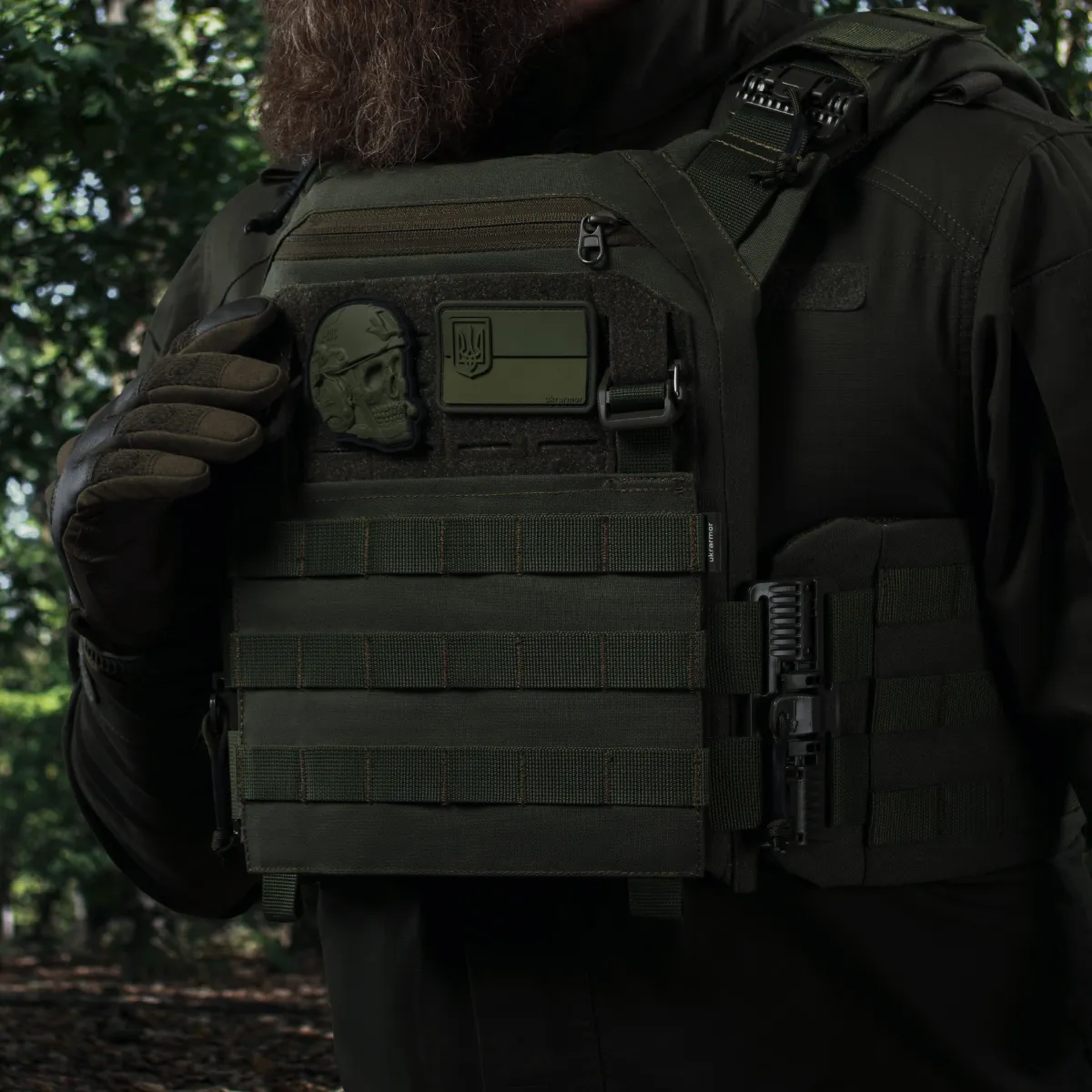 Передня панель на плитоноску PRO. Cordura 1000. Олива 3