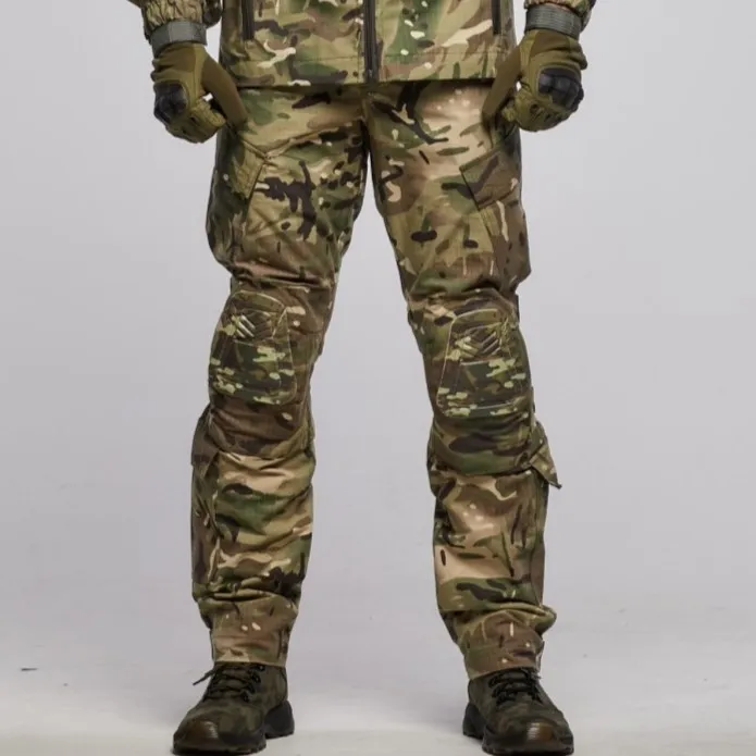 Військові штани ЗСУ з наколінниками. Армований Rip-Stop. Мультикам 2