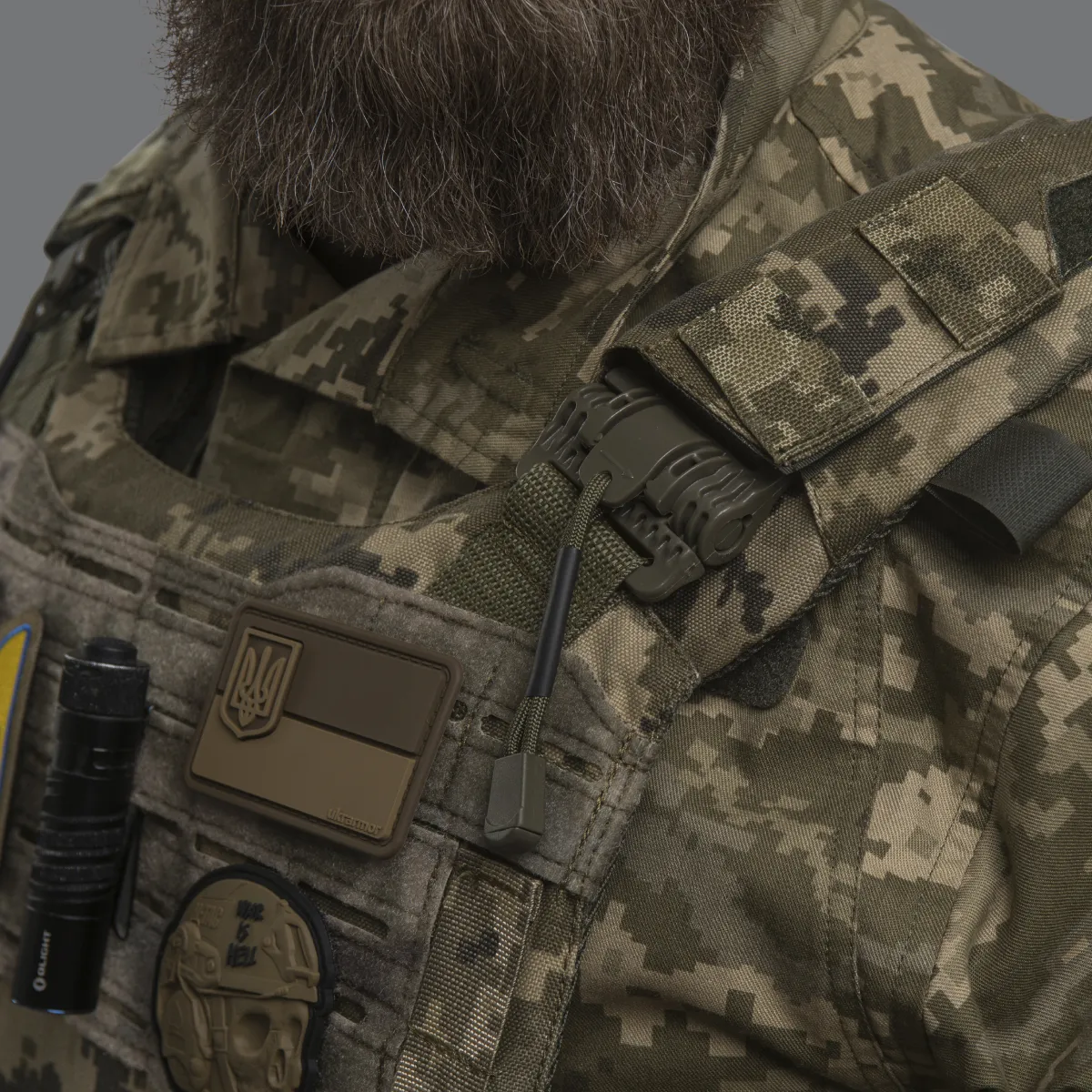 Бойовий бронежилет IBV-2 (Stanag 2920). Вага 3.7 кг. Збільшена площа захисту. Піксель (мм-14).  S/M 10