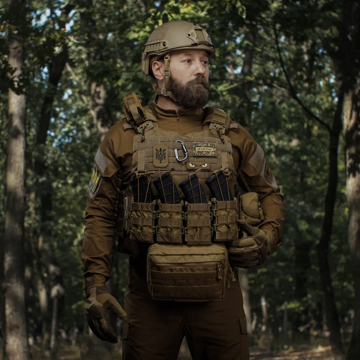 Підсумок одинарний пластиковий для магазину АК/AR. Койот 2