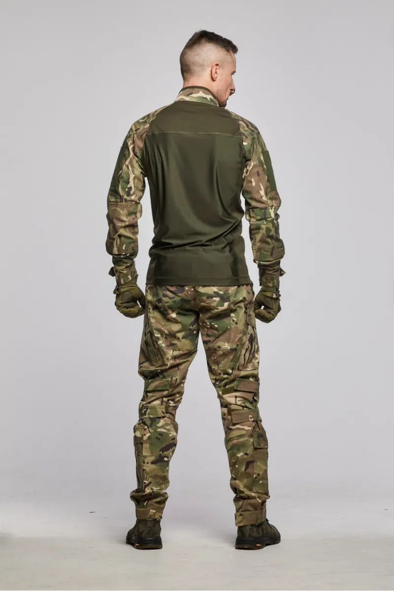 Тактична сорочка UBACS ЗСУ. Основа Coolmax, рукава Rip-Stop. Мультикам 4