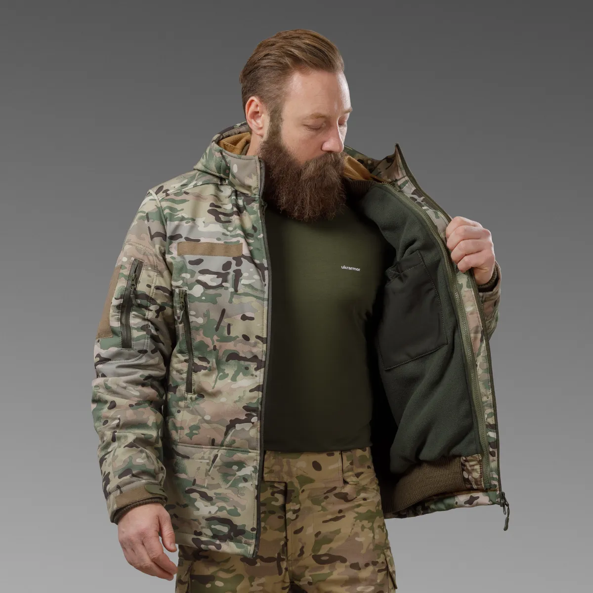 Куртка тактична Softshell All Weather 3 in 1 (до -20°C). Мультикам 11