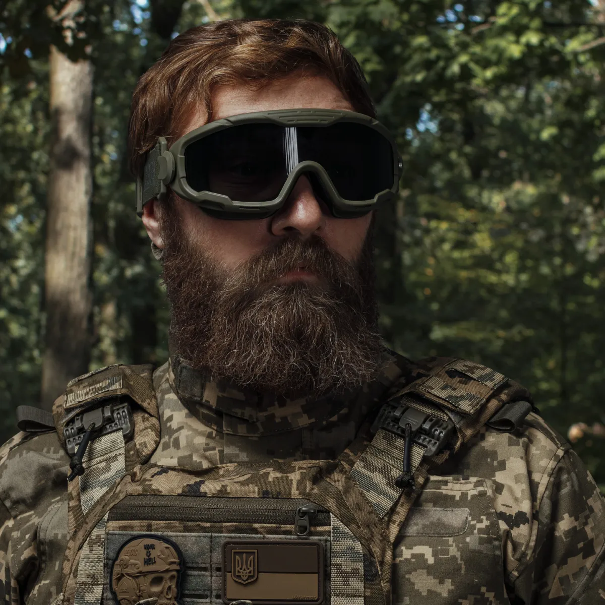 Балістичні окуляри-маска Trevix з комплектом лінз. Олива 8